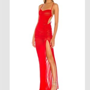 Michael Costello x REVOLVE Follie Gown in Red